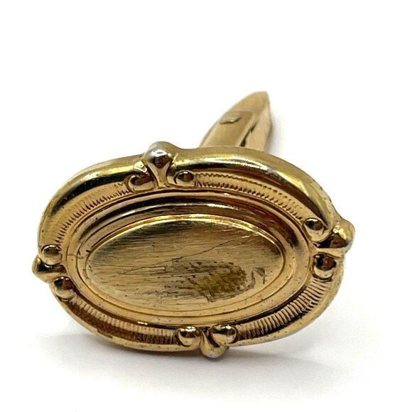 Vintage Gold Tone Oval Cufflinks A28 - Picture 6 of 7